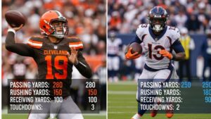 cleveland browns vs denver broncos match player stats