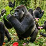 what do gorillas eat