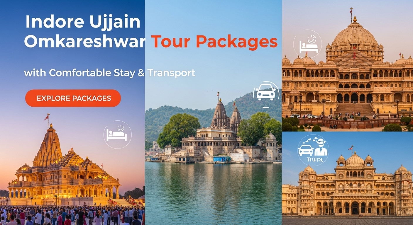 Indore Ujjain Omkareshwar Tour Packages with Comfortable Stay & Transport